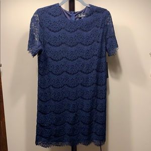 Lulus navy blue lace dress